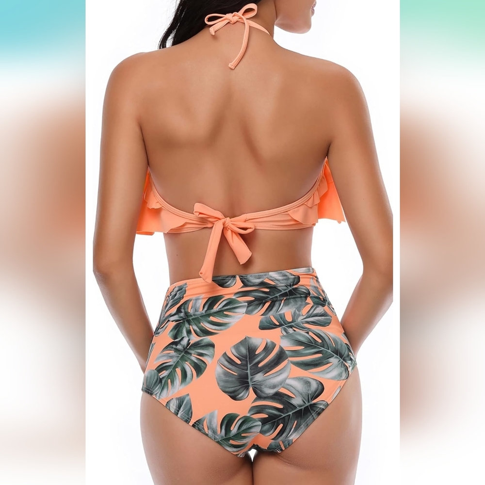 Womens Bikini Ruffle Top Large - Picture 4 of 4